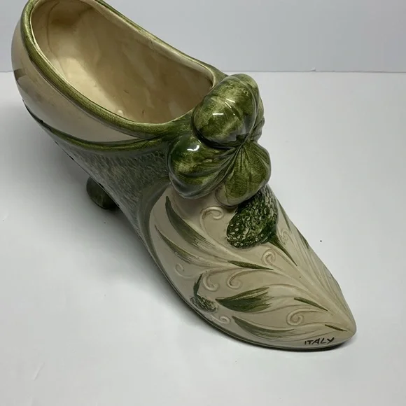 Faience High Heel Boot Figurine – Italy, Late 19th Century,